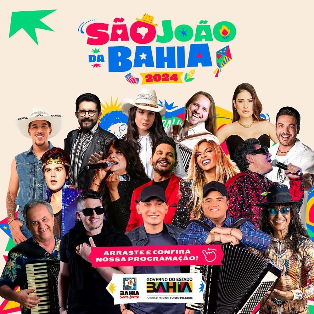 Confiram a grade do São João em&nbsp;Salvador